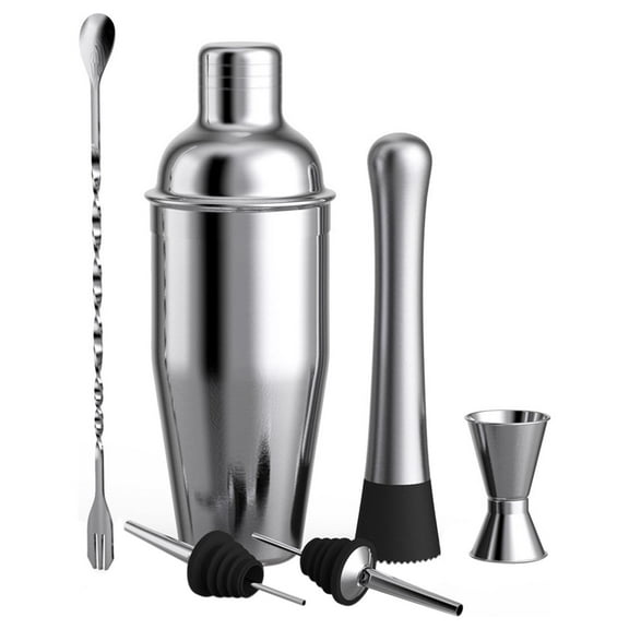 deevoka Shaker Bartender Kit Drink Making Ounce Cup Pourer Length Shaker Set for Martini