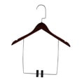 thumbnail image 1 of deevoka Shop Wooden Suit Hanger Trouser Hanger Bedroom Multifunctional Closet Organiser 44cmx26cm, 1 of 9