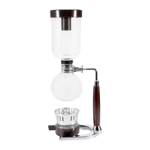 deevoka Siphon Coffee Maker Coffee Brewer Elegant Sturdy Clear Glass Tabletop Siphon Pot 500ML