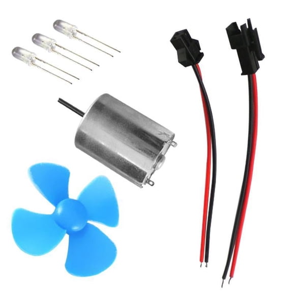 deevoka Small LED Wind Generator Turbine Wind Power Model Self Powered LED Light E