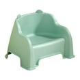 thumbnail image 1 of deevoka Small Stool Foot Rest Stable Sturdy Comfortable Foot Stool with Back Support Green, 1 of 9