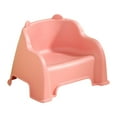 thumbnail image 1 of deevoka Small Stool Foot Rest Stable Sturdy Comfortable Foot Stool with Back Support Pink, 1 of 9