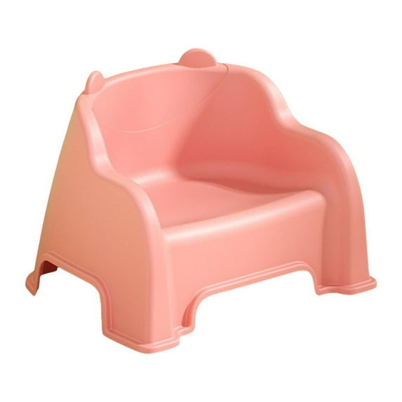 deevoka Small Stool Foot Rest Stable Sturdy Comfortable Foot Stool with Back Support Pink