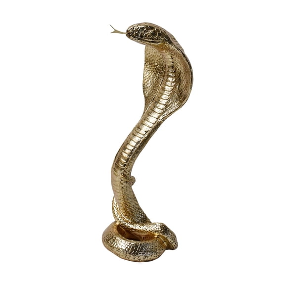 deevoka Snake Statue Creative Collectible Animal Figurine for Bedroom Shelf Tea Room B