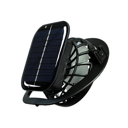 deevoka Solar Fan Energy Saving Personal Fan for Outdoor Activities Traveling Hiking Hole Digging