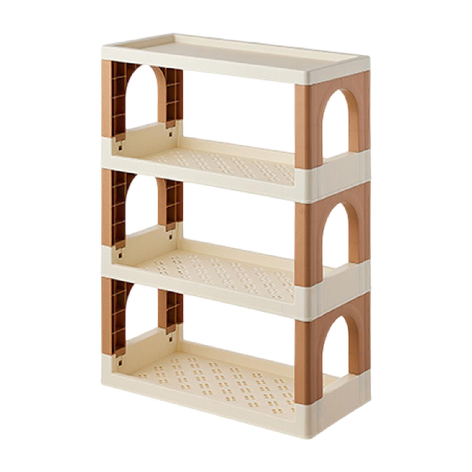 deevoka Storage Rack Decor Foldable Spice Rack Supplies Tabletop Stand ...
