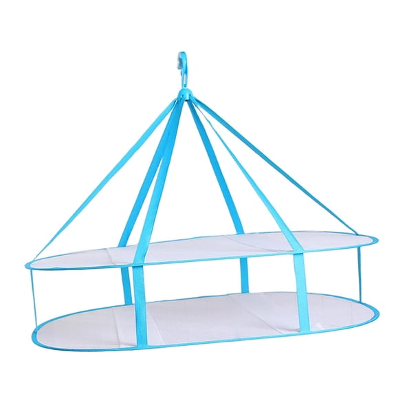 deevoka Sweater Rack, Hanging Dryer, Sweater Net, Hanging Laundry Rack with Fixed Band double layer