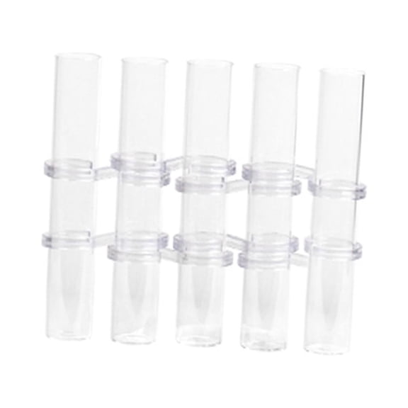 deevoka Test Tube Vase Hydroponic Planter Tube Clear Modern Desk Glass Test Tube Planter 5 Long