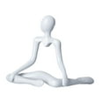 thumbnail image 1 of deevoka Thinker Statue Abstract Sculpture for Cabinet Dining Table Table Centerpiece White, 1 of 9
