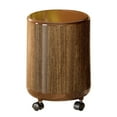 thumbnail image 1 of deevoka Trash Can with Lid Round Stylish Waste Basket for Living Room Study Bathroom With Wheels, 1 of 9