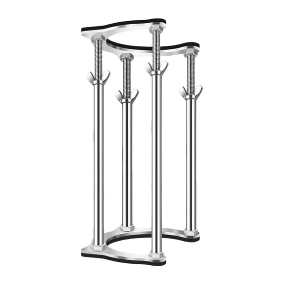 deevoka Undermount Sink Bracket Repair Kit Easy to Install Support Legs Adjustable under Sink Rack for Home Wash Basin Decor Bathroom 17cm to 27cm