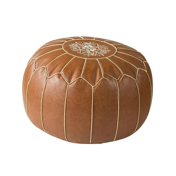 deevoka Unstuffed Pouf Cover Boho Embroider Crafts Home Decoration Floor Cushion Seat Color B