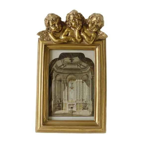 deevoka Vintage Picture Frame 6" Farmhouse Old Fashioned Antique Elegant Photo Frame