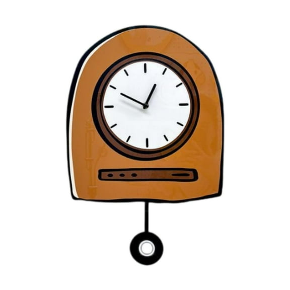 deevoka Wall Clock Anime Aesthetic Stylish with Pendulum for Bedroom Dining Room Bar