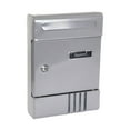 thumbnail image 1 of deevoka Wall Mount Mailboxes for Outside Lockable Letter Box for Outdoor Door Office Gray, 1 of 9