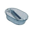 thumbnail image 1 of deevoka Washboard Basin Household Cleaning Washing Bowl for Socks Infant Clothes Pants blue, 1 of 9