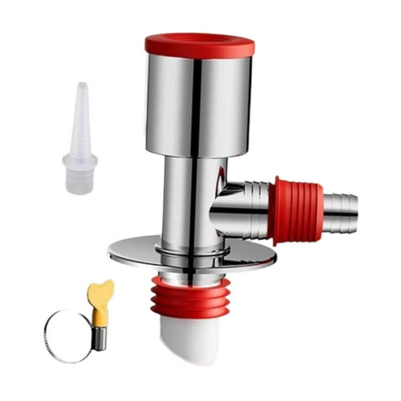 deevoka Washing Machine Drain Connector Three Way for Washing Machine Bathroom Straight