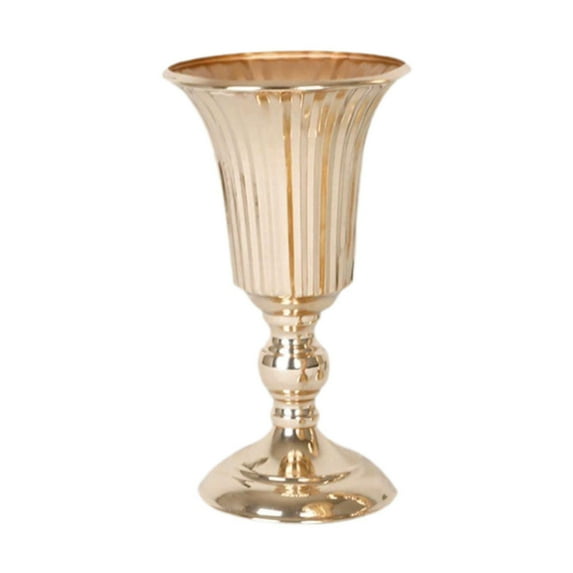 deevoka Wedding Flower Vase Planter Creative Bouquet Vase for Party Living Room Home Gold M 12cmx27cm