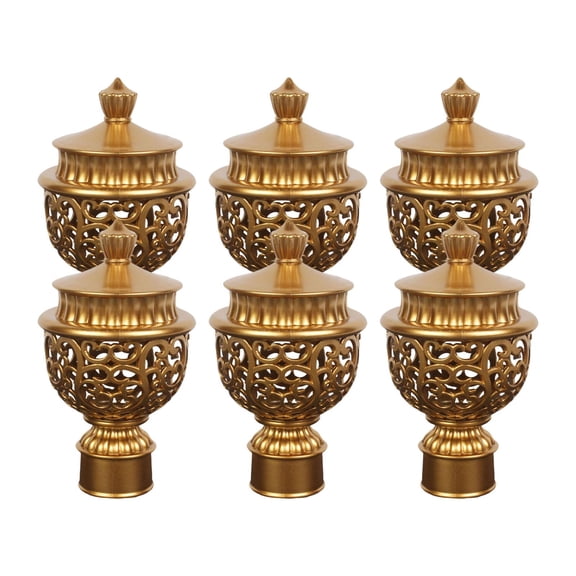 deevoka Window Curtain Rod Head Plug Home Hotel Office Gold