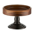 thumbnail image 1 of deevoka Wood Cake en Serving Tray Cake Display Stand for Party Home Wedding S, 1 of 9