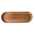 thumbnail image 1 of deevoka Wood Dessert Plate Serving Platter for Home Centerpiece Bathroom oval, 1 of 9
