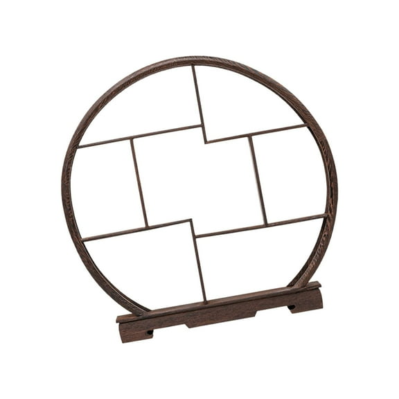 deevoka Wood Display Stand Antique Display Shelf for Living Room Table Antique Store