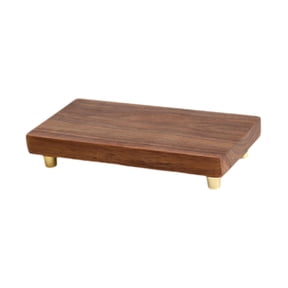 deevoka Wood Display en Riser Display Base Multifunctional Statue Display Ornament Display Stand for Flower Shop 20cmx10cmx3.7cm