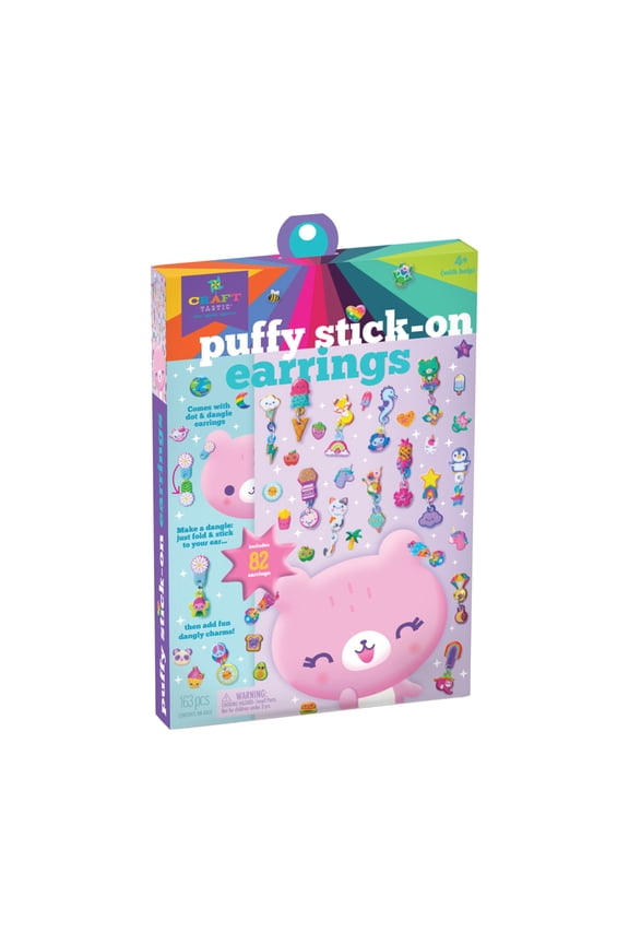 Craft-tastic Puffy Stick-On Earrings