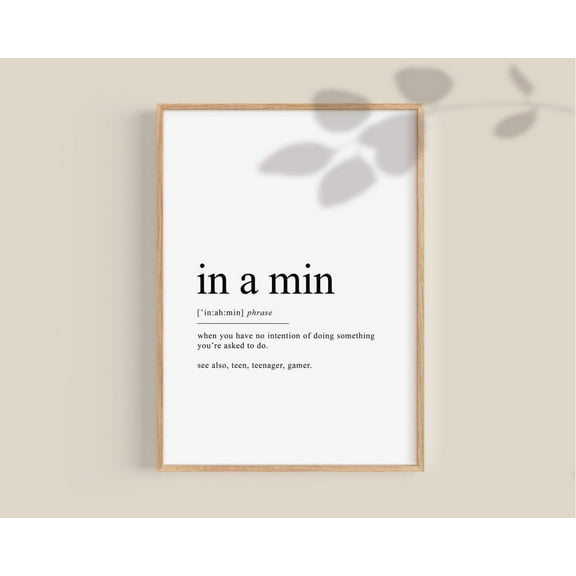 definition Poster fun teen wall decor room girl art boys bedroom dorm teenager s Poster, Unframed Poster Size 16x24