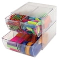 thumbnail image 1 of deflecto Desk Cube, with Four Drawers, Clear Plastic, 6 x 7-1/8 x 6, 1 of 9