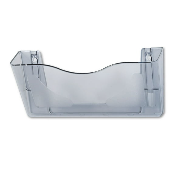 deflecto DocuPocket Landscape Wall File Pocket, Large Files/Tabloid, Smoke