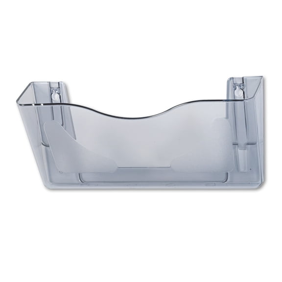 deflecto DocuPocket Landscape Wall File Pocket, Large Files/Tabloid, Smoke