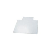 deflecto EconoMat All Day Use Chair Mat for Hard Floors, Flat Packed, 45 x 53, Wide Lipped, Clear