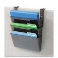 thumbnail image 1 of deflecto Three-Pocket File Partition Set with Brackets, Letter, Smoke, 1 of 1