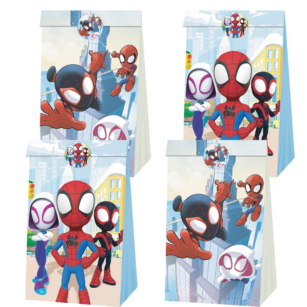 delaimastor 16 Pack Spidey and His Amazing Friends Party Favor Bags