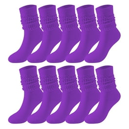 SOCKS NBULK Womens Cotton Slouch Socks Womens Knee High Boot Socks 12 Pairs Striped Neutral 9 11 Walmart