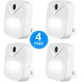 thumbnail image 1 of delpattern 4 Pack LED Night Lights Plug In With Light Sensors, Automatic Wall Light, Night Lights for Kids and Adult, Led Lights for Bedroom White Light, 1 of 7