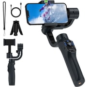 delpattern Gimbal Stabilizer for Smartphone, 3-Axis Gimbal Gimbal for iPhone and Android, Portable and Foldable Phone Stabilizer for Video Recording with Face/Object Tracking