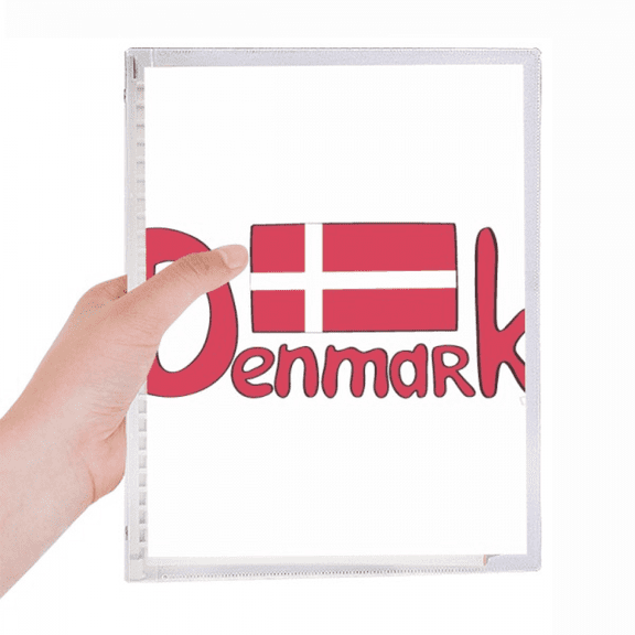 demark national flag red pattern notebook loose diary refillable journal statiry