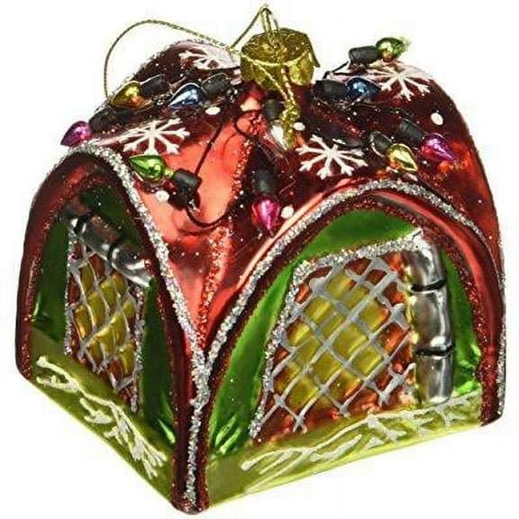 demdaco 2020160822 glass tent ornament