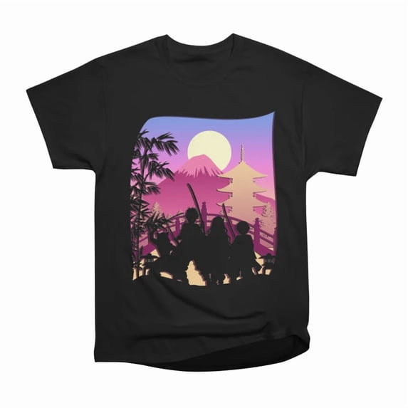 demon slayer minimalism T-Shirt Tee Gift For Him Merch For Her Apparel For Friend