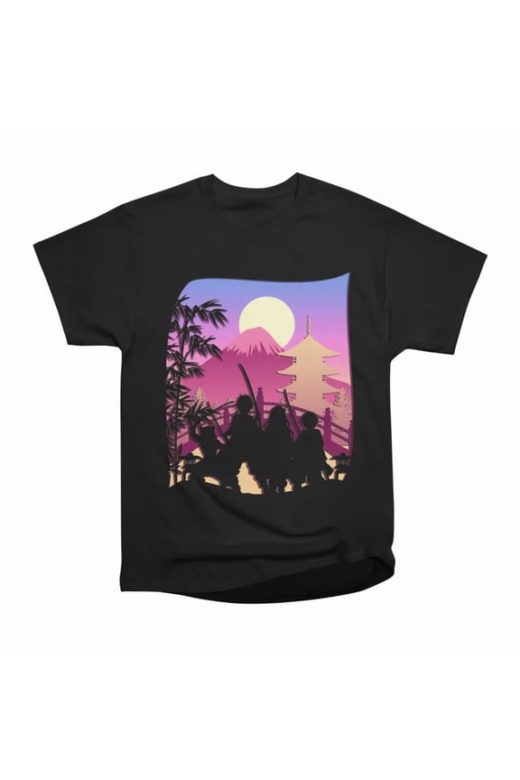 demon slayer minimalism T-Shirt Tee Gift For Him Merch For Her Apparel For Friend