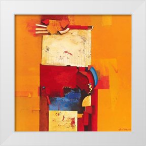 den Boon, Theo 12x12 White Modern Wood Framed Museum Art Print Titled - Game over