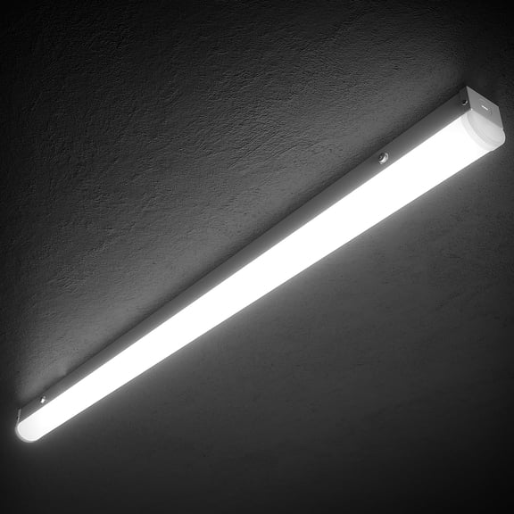 dephen 4FT LED Linear Strip, 20W/30W/40W Selectable Shop Light, 5280Lumens 4 CCT Tunable 3000K-5000K, Hardwired Ceiling Lighting for Garage, Office, Warehouse, Supermarket UL-Listed