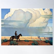 €Œdesert Journey†Western Art By Maynard Dixon Poster Wall Art, Modern Wall Decor For Living Room Bedroom, 8x12 UNFRAMED