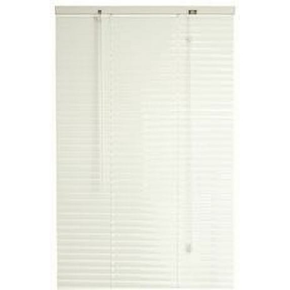 designer's touch 1-inch vinyl mini blinds, alabaster, 30x64"