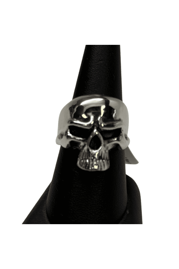 Silver Skull Men's (heavy, plain) Ring S11