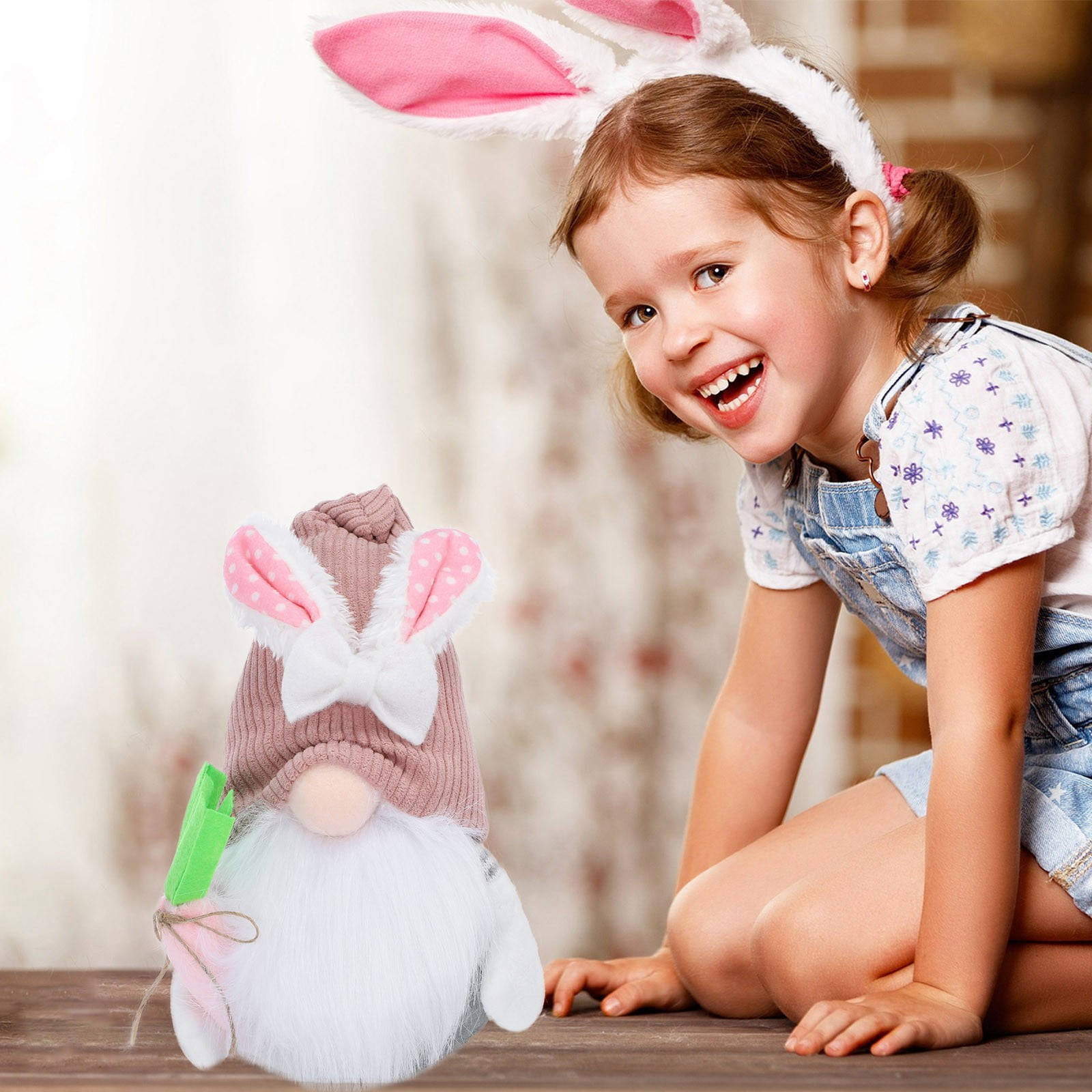 desk art farmhouse shelf decor knick knack shelf Man Flower And Gnome ...