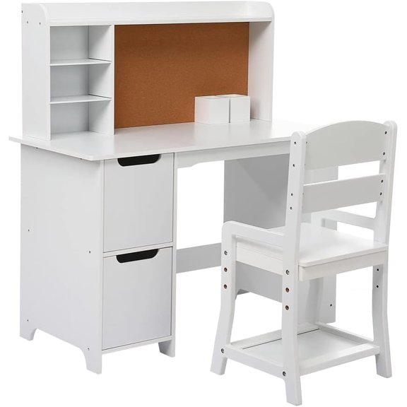 desk01 Desk Set, White