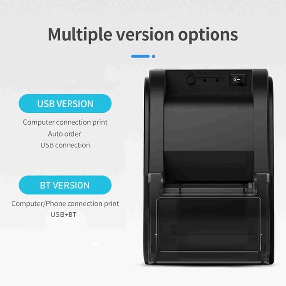 desktop thermal Printer Thermal Receipt Printer USB BT Connection 60-80mm/s Desktop Thermal Printer for for for IOS System